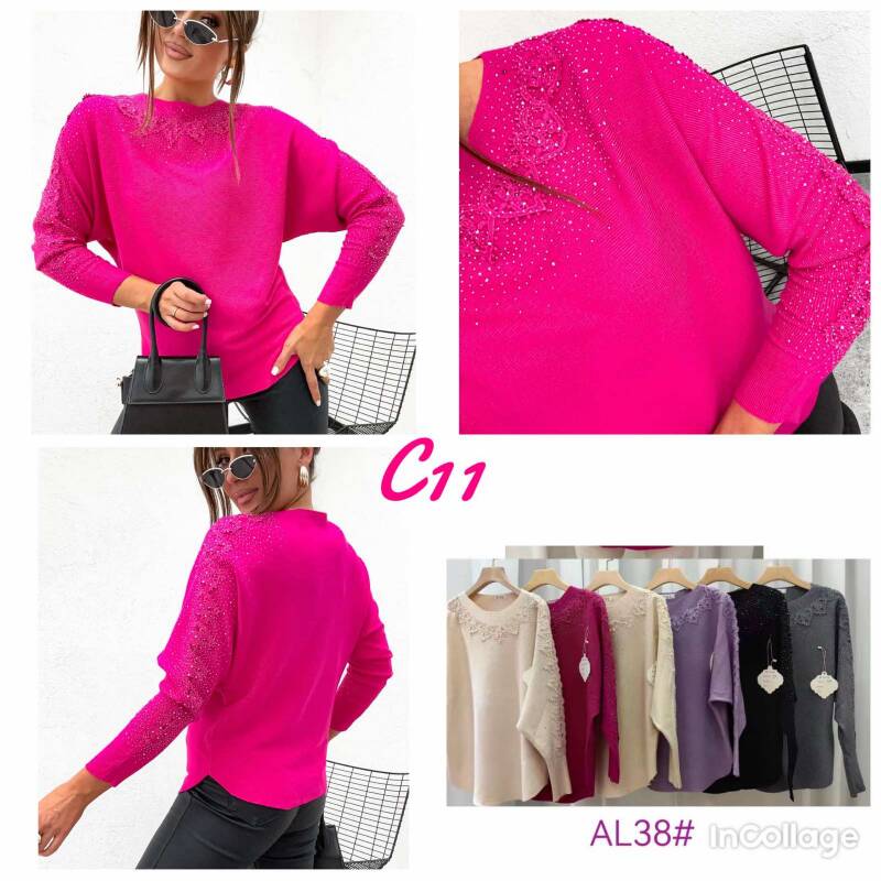 Bluzki damskie Roz L-3XL, Mix Kolor .Paczka 10 szt